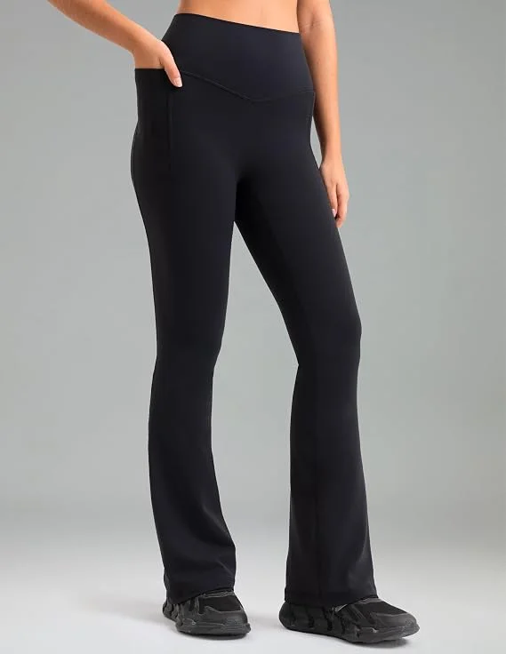 Colorfulkoala Dreamlux Flare Leggings - Front