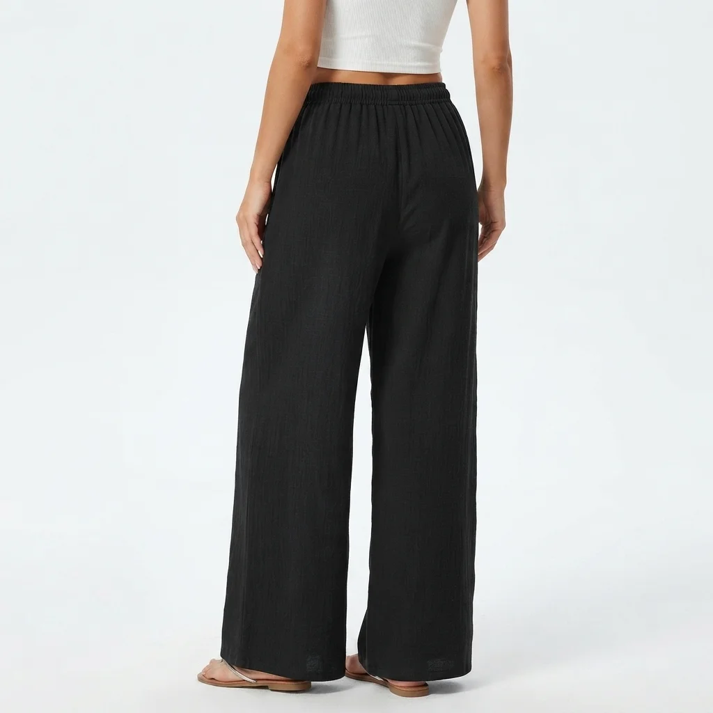 Sampeel Wide Leg Pants for Women - Back